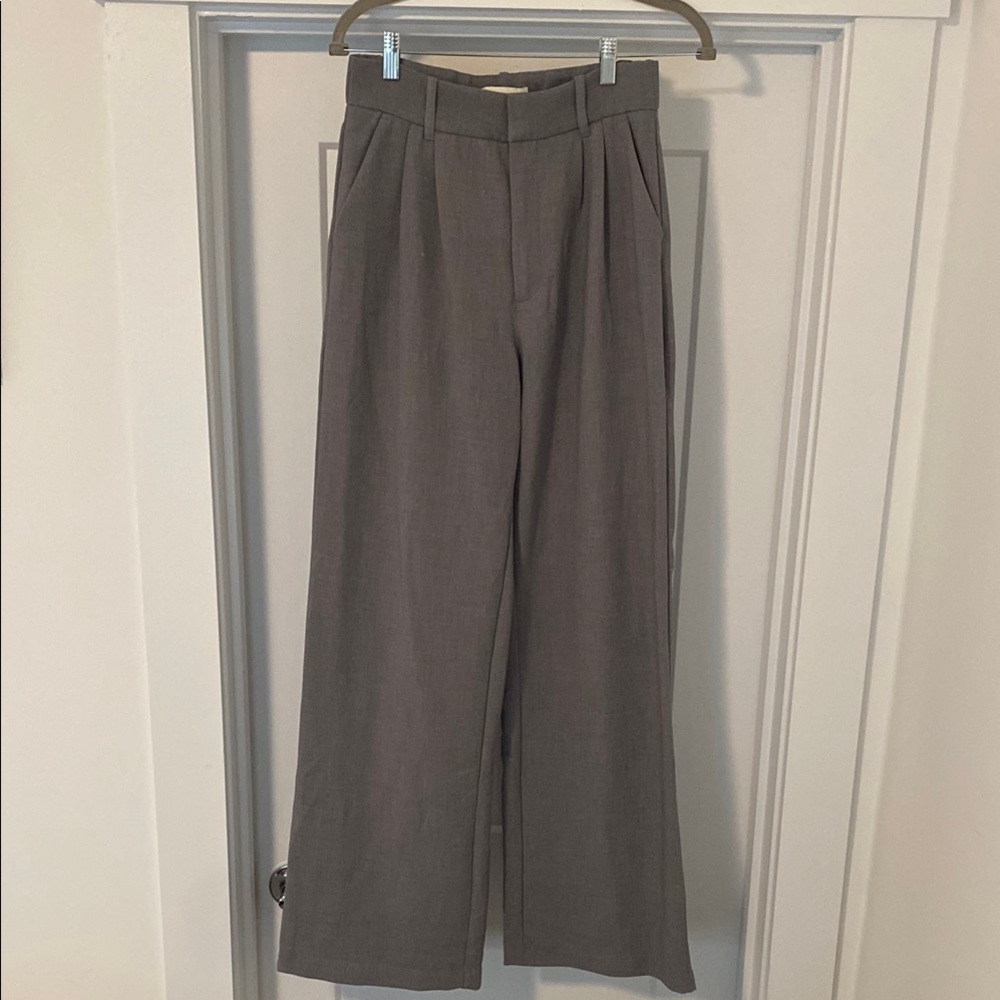 Abercrombie & Fitch Gray Wide Leg Pants